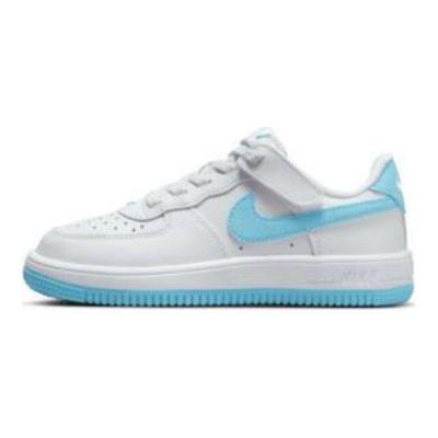 Force 1 Low EasyOn PS Biela Akvamarínová Modrá Detské Tenisky FN0237-107