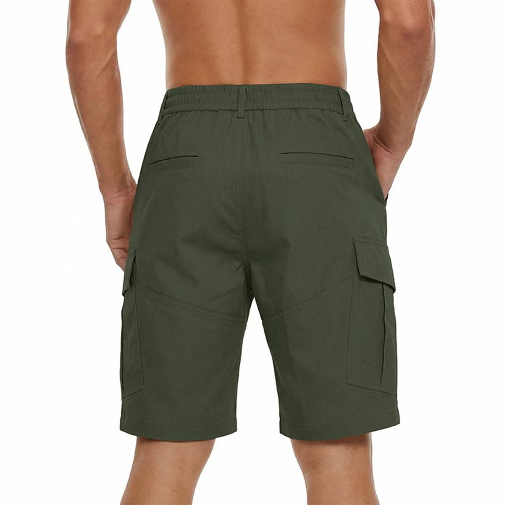 Herren lockere lässige lockere Taille Arbeitskleidung Mehrzwecktaschen Shorts