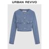 Women's Bow-Detail Denim Jacket