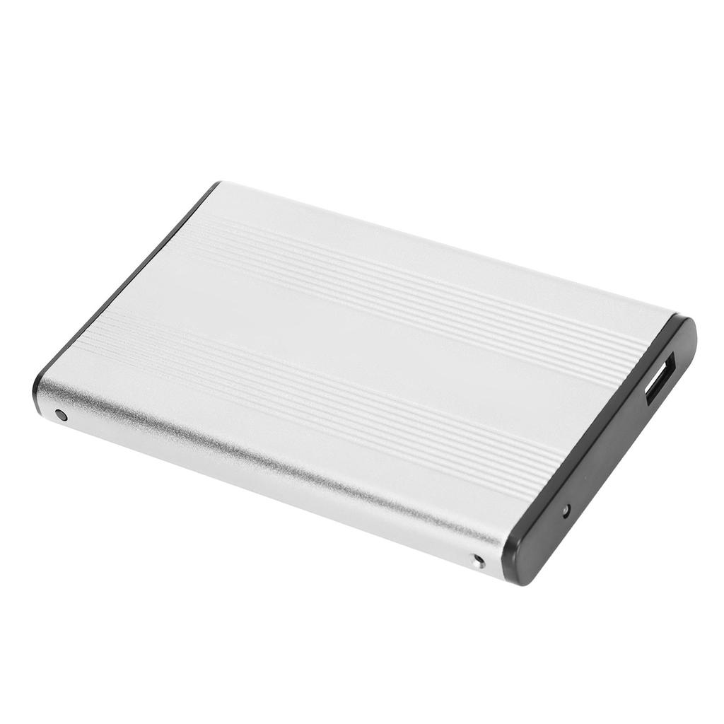 Hard Drive Enclosure 2.5in USB2.0 480Mbps Easy Installation Highly Durable Aluminum Alloy Plug and Play HDD Enclosure