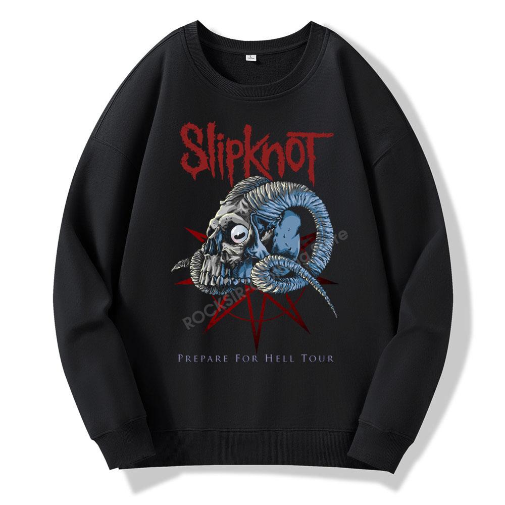 

Толстовка унисекс, новая мода, повседневный хлопковый пуловер с круглым вырезом и принтом тяжелого металла, осенне-зимний пуловер с длинным рукавом