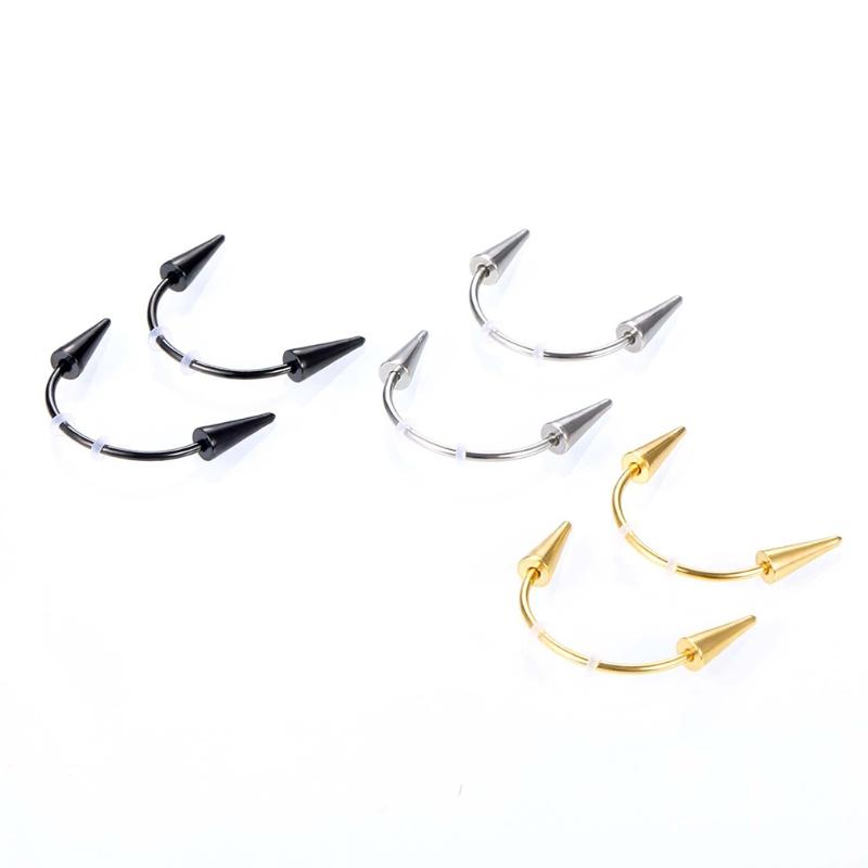 Nail Stainless Steel  Piercing Jewelry Septum Piercing Body Decorations for Vampire Fangs Zombie Teeth
