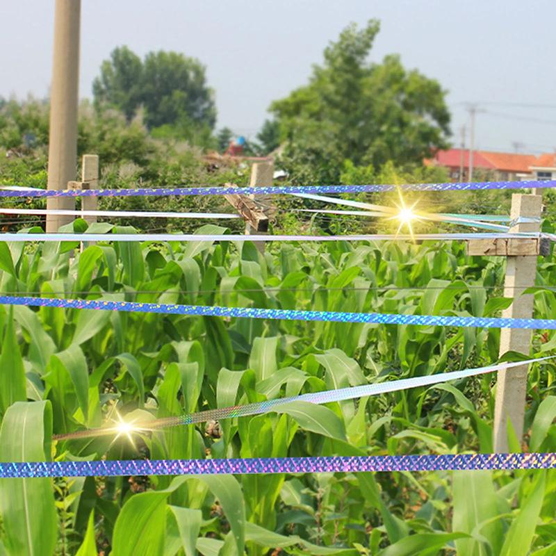 2.4Cm Wide 50M Long Flashing Reflective Bird Repellent Belt, Sound Pigeon Repellent Belt, Bird Repellent Belt, Orchard Pests