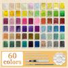 Pearlescent Solid Watercolor Paint Set Pigment Solid Paint Portable Art Kit Color Watercolor Painting Artists School Supplies