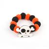 Halloween Pumpkin Pet Collar Funny Elastic Rope with Pompom Adjustable Kitten Dog Cat Collar for Halloween Personalized Accessor
