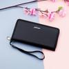 Men's Large Capacity Long Zipper Wallet Wristlet Clutch and Phone Bag