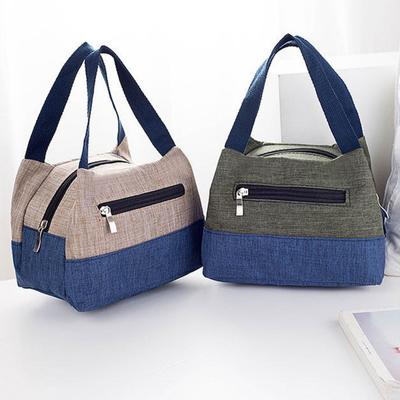 Lunch Bag Large Opening Design with Thickened Structure Oxford Carrier Large Capacity Lunch Bag for Office Students