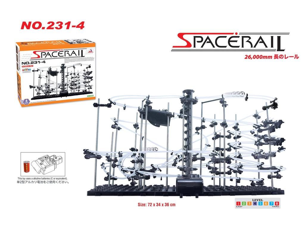 SPACE RAIL 231 Pętla Nieskończoności Space Rail Edukacyjny Tor Kulkowy Futurystyczny Edukacyjny Stanowi Świetny Element Wystroju WNĘTRZA NIE. Puzzle, Zabawka, Trening,