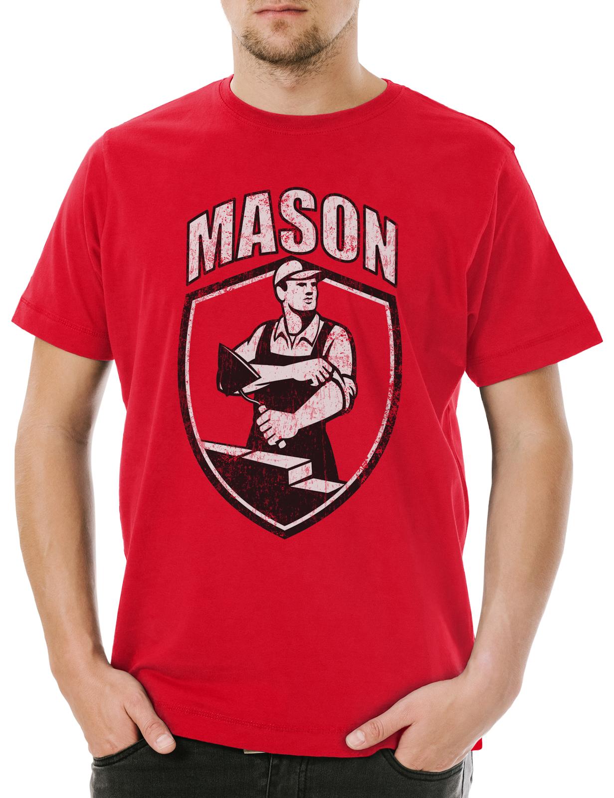 Mason I Mens T-Shirt Craftsman Mason Bricklayer Builder Construction Carpenter S