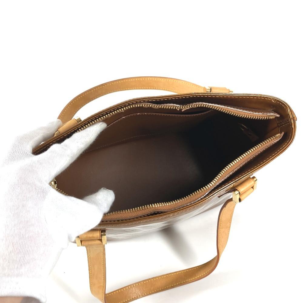 Louis Vuitton M91122 Bolsa de Ombro Tote MonogramVernis Houston Marrom Bronze