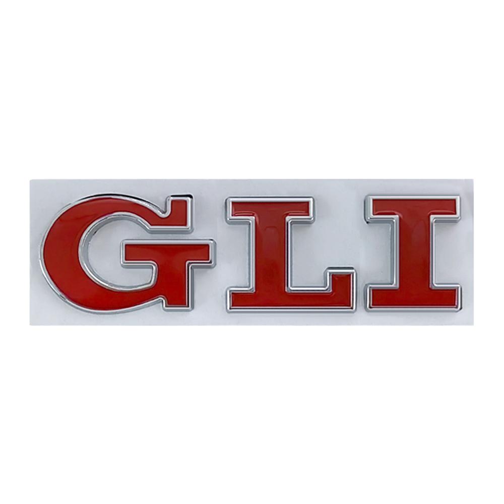 3D Metal Car Letters GLI Logo Rear Trunk Badge Emblem Sticker Decals For Volkswagen VW Jetta MK2 MK4 MK5 MK6 MK7 MK8 Accessories