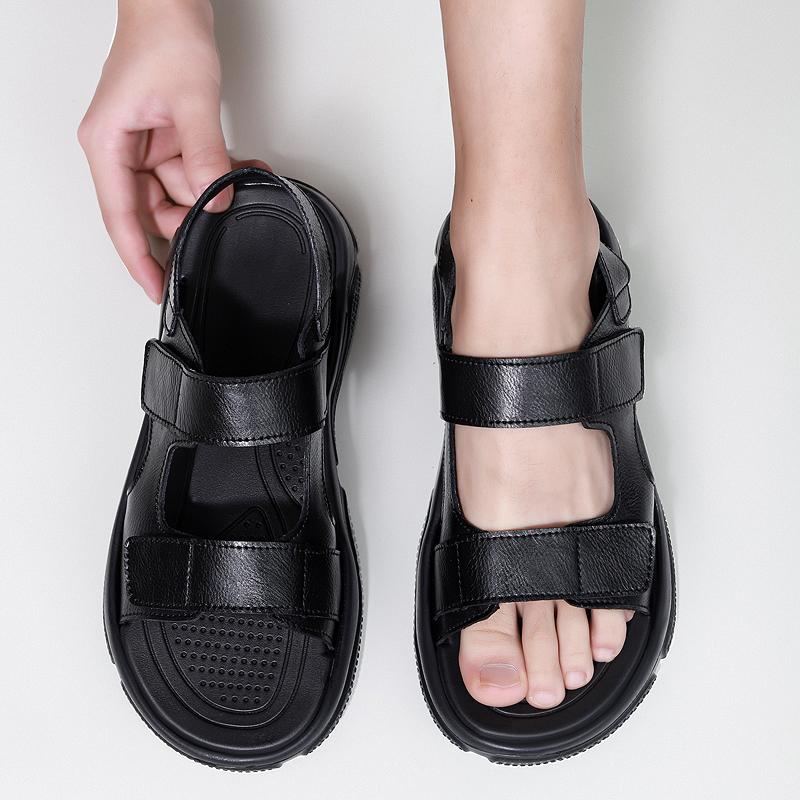 Fashion New Summer Men Fashionable Sandals European-style Casual Comfortable Breathable Flat-heeled Anti-slip Brand Sandals Size 40-46