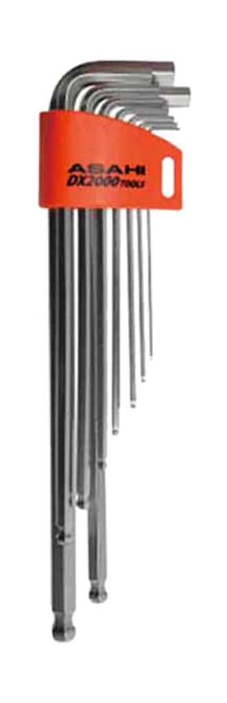 ASH Long Ball Point Hex Wrench Set (9 Pieces) AQS0910
