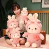 Cute Transforming Plush Toy Piggy Elephant Dinosaur Bunny Rabbit Doll Pillow Girls' Birthday Gift