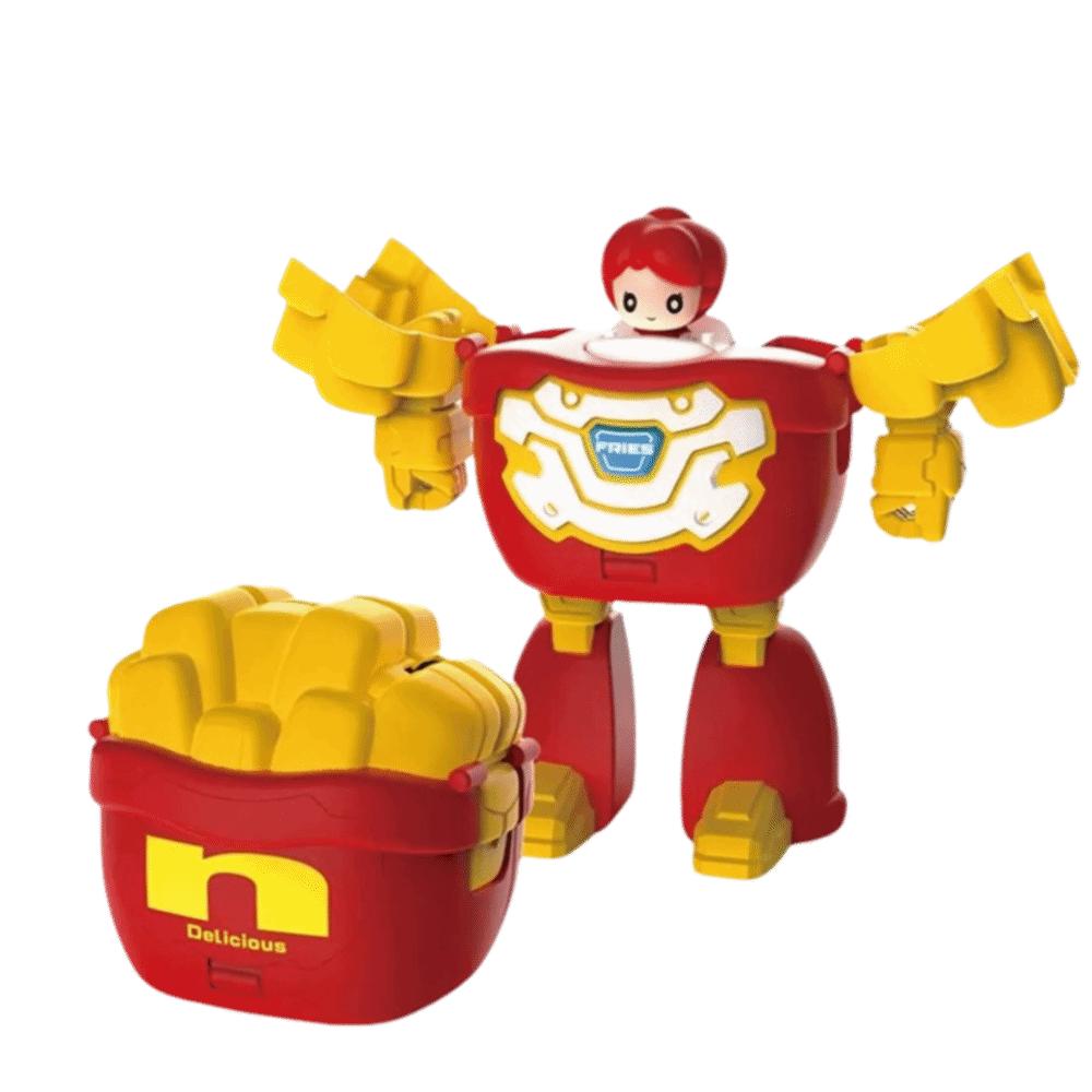 Creative Design Burger Robot 2 In 1 Mecha Model Cartoon Cute Transforming Robot  Christmas Gift Style 2