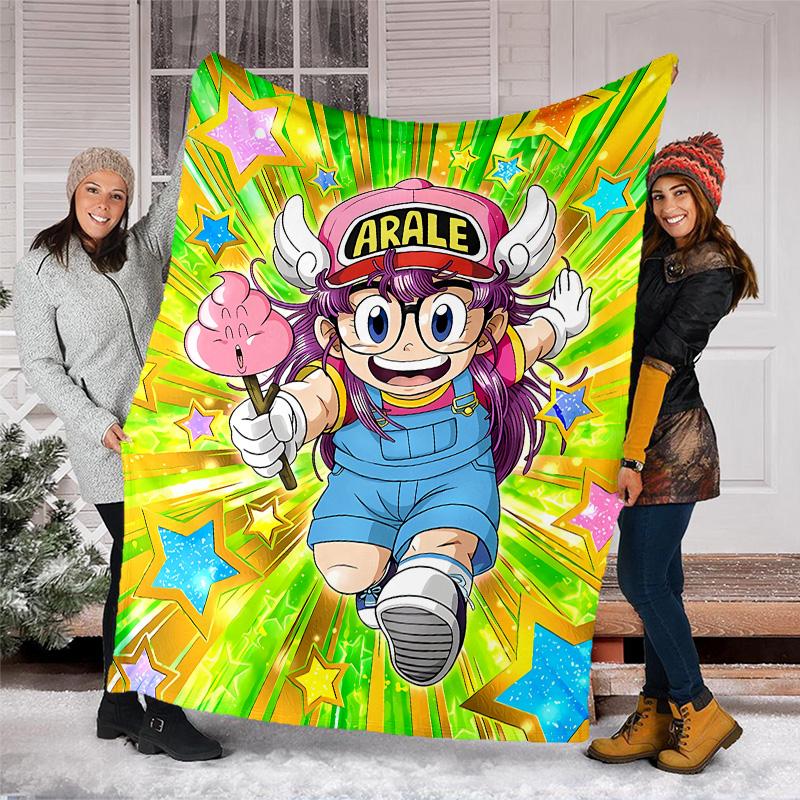 Arale Norimaki1 printed throw blanket—lightweight,soft,warm;versatile blanket for all seasons—perfect as &air-conditioning throw,nap blanket