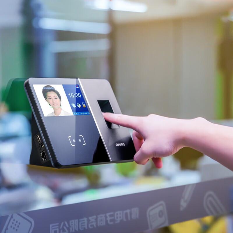 Deli 13750 WiFi Fingerprint & Face Recognition Attendance Machine CN plug (adapter included)