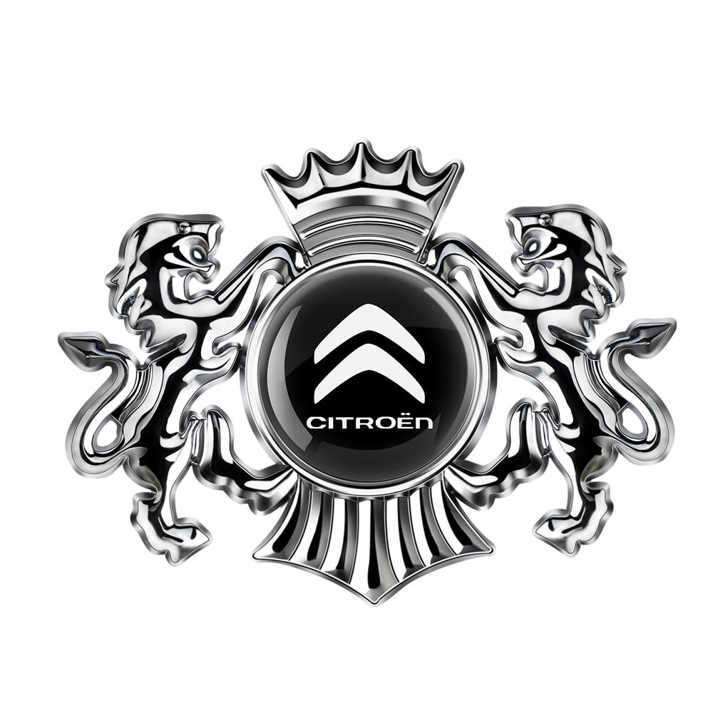 1PCS 3D Metal Auto Styling Logo Car Sticker Badge Emblem Tail Decal For Citroen C3 Aircross C5 Aircross C4 Berlingo C-ELYSEE C6