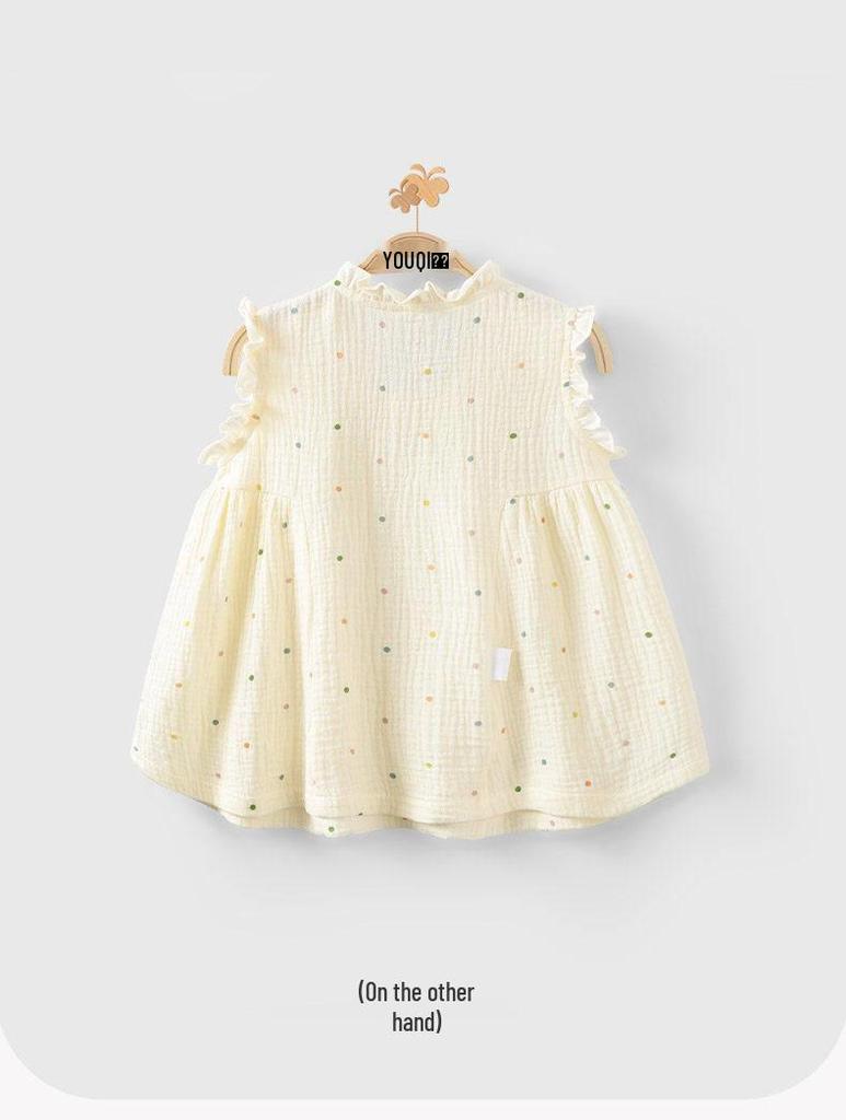 Stylish Floral Summer Sleeveless Princess Dress for Children