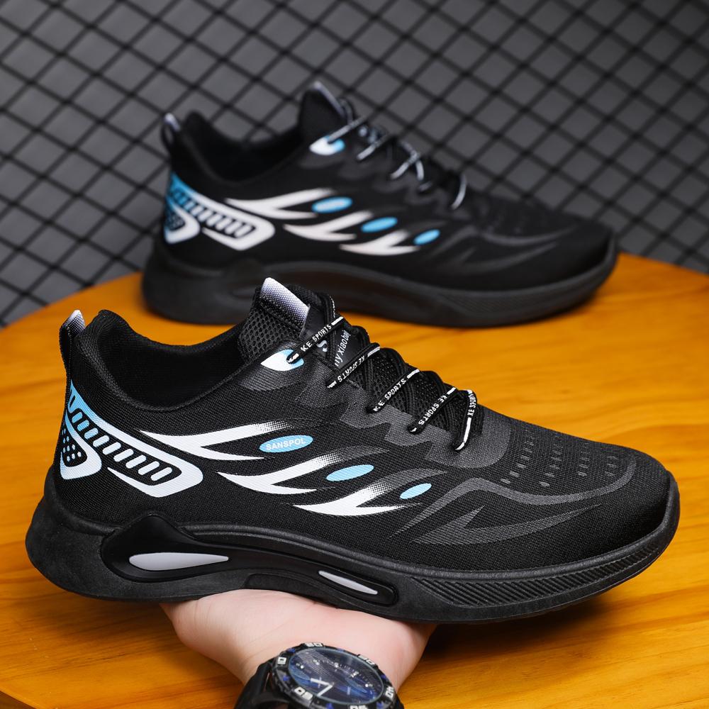 

Дешевые мужские кроссовки для бега, повседневные тренировочные кроссовки для спорта на открытом воздухе, 2025 г., новые удобные кроссовки из сетки, модная обувь EU44
