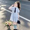 New Arrival: Korean Style Puff Sleeve Princess Summer Dress for Girls