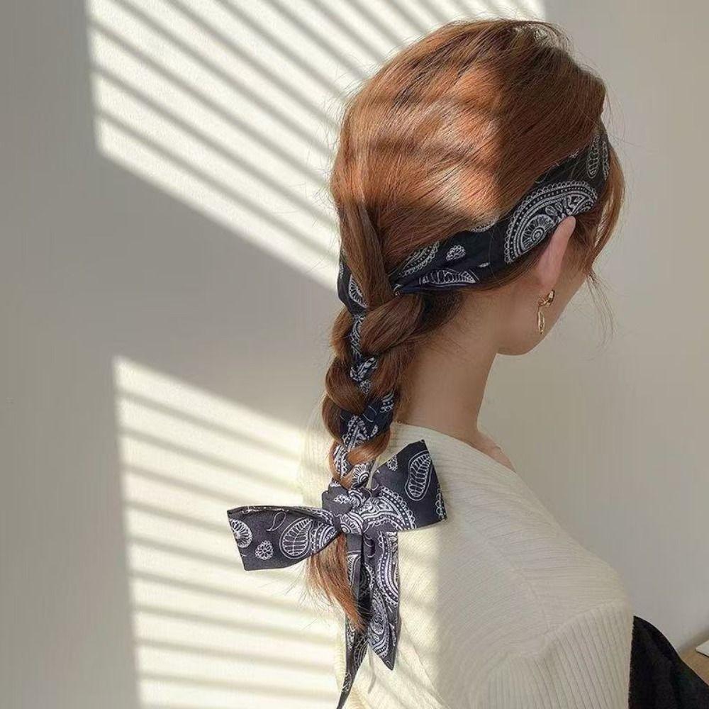 Long Skinny Necktie Scarf Decorative Accessory Striped Neck Tie Striped Waist Belt Women Men