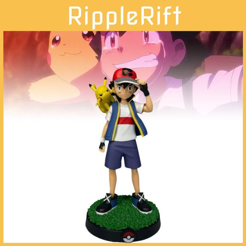 Adorable Pikachu And Ash Figure Collectible Toy Pvc Model Perfect For Gifts And Decor