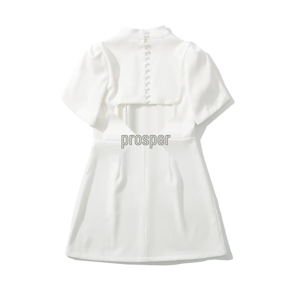 2024 Winter Women's European & American Bow Short Dress