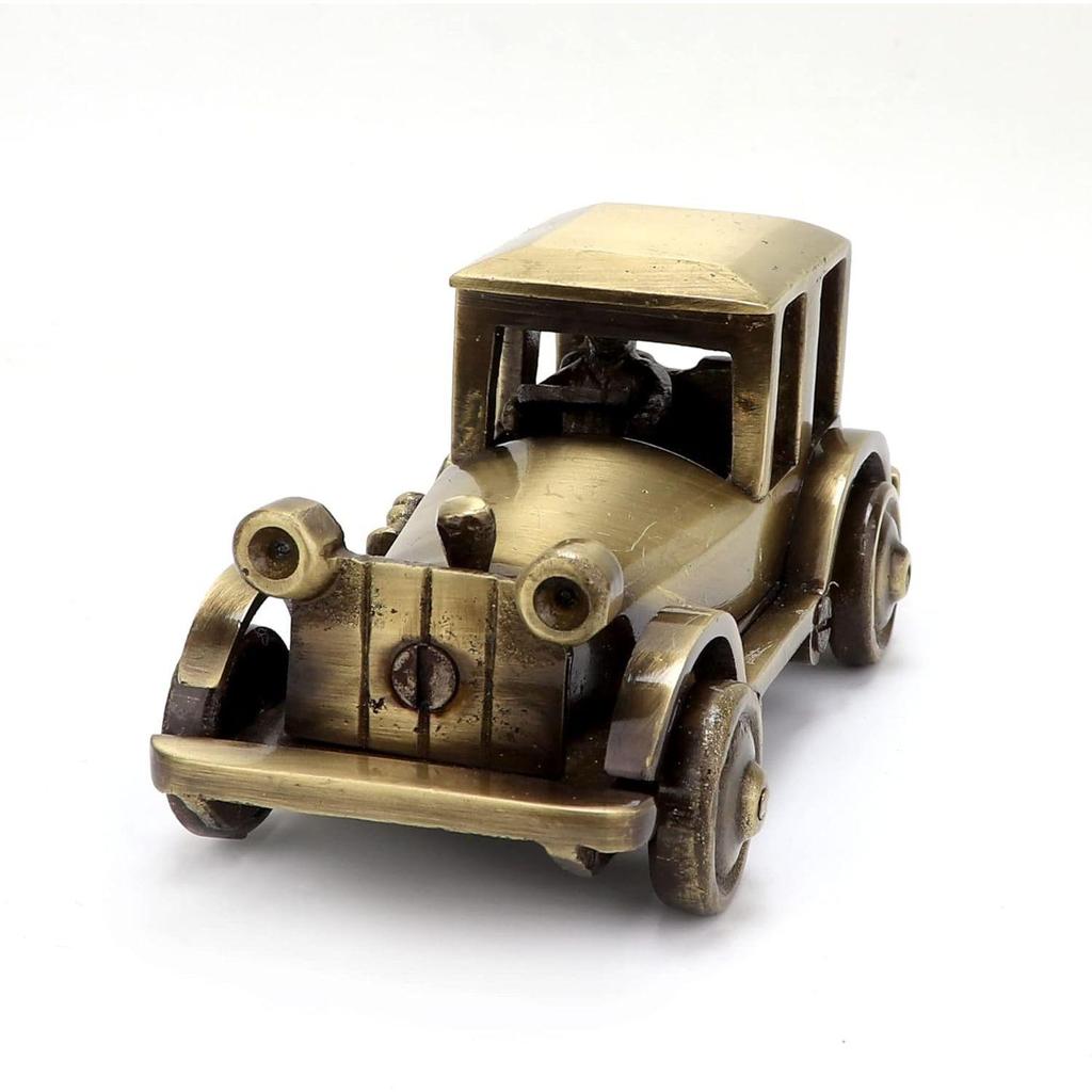 Brass Vintage Motor Car Showpiece Figurine Statue for Home, Brass Antique Showpieces for Home, Standard, Pack of 1