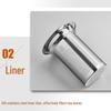 De'ou Xingguang Glass Teapot with Stainless Steel Infuser