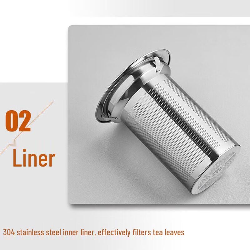 De'ou Xingguang Glass Teapot with Stainless Steel Infuser