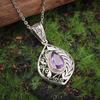 Drop-shaped Purple Gemstone Necklace, Fashionable and Versatile, Light Luxury, Popular Pendant Jewelry