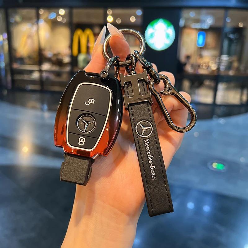 Car Samrt Key Fob Case Cover For Mercedes Benz A B C E S G Class W204 W205 W212 W213 W176 W177 GLC CLA AMG Accessories DZ0