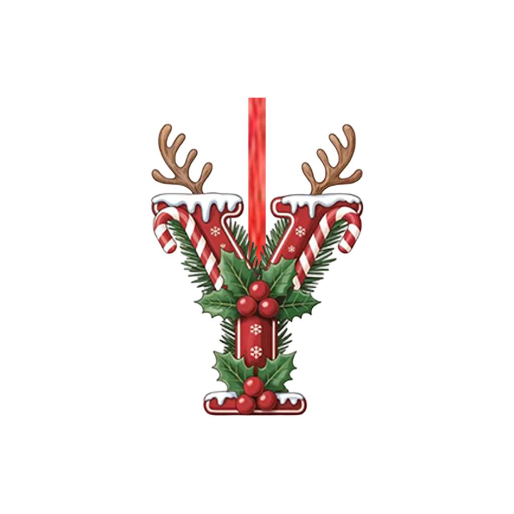 2D Christmas Decoration Pendant Christmas Tree Tag Theme Party Crafts Ornament