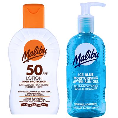 Malibu Waterproof Balm SPF50 200ml + After Sun Gel 200ml