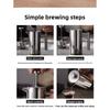 Inner and Outer 304 Stainless Steel Filter Coffee Maker with Double-layer Insulation for Keeping Coffee Warm. Pressing Coffee Maker.