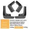 Toyota Crown 2015-2018 Tire Mudguard Fitment for Foreign Market