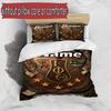 3pcs Duvet Cover Set (1*Duvet Cover + 2*Pillowcase, Without Core), Custom Name Iota Phi Theta Pattern Bedding Set, Home Bedroom Decor Gift