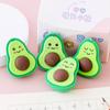 4 Stück Niedlich Kawaii Avocado Studenten Schreibwaren Schule Bürobedarf Kinder Radiergummis für Kinder Geschenk Kreativer Bleistift Radiergummi