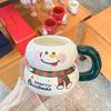 Christmas Gift Christmas Cup Christmas Style Mug Household Ceramic Coffee Cup Couple Best Friend Cup Christmas Tree