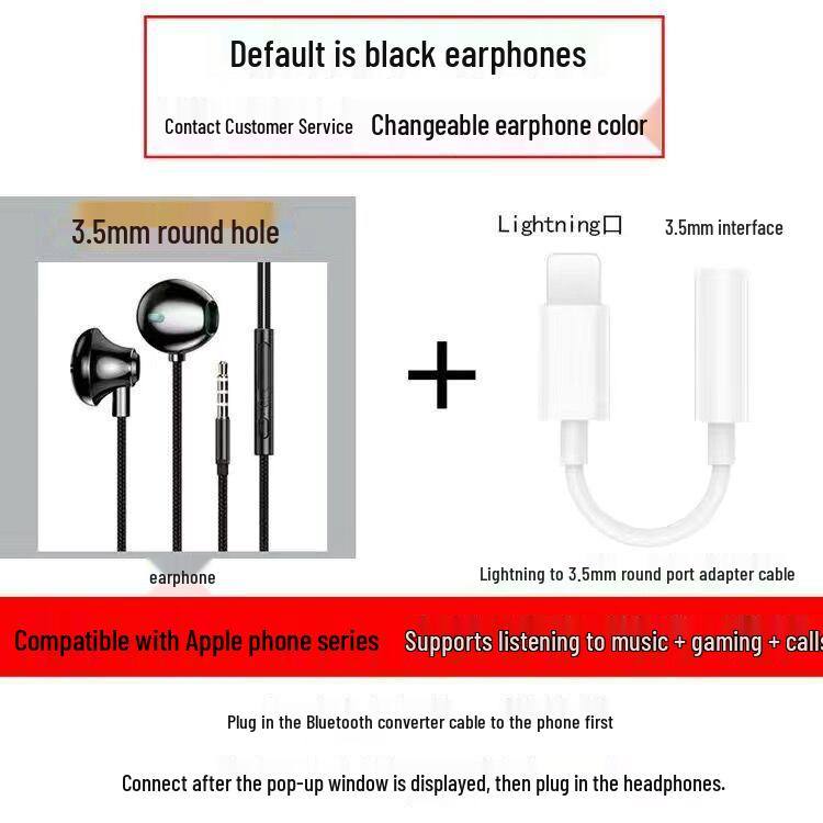Type-C Wired In-Ear Headphones for Gaming, Compatible with Huawei, OPPO, Xiaomi, and Vivo.
