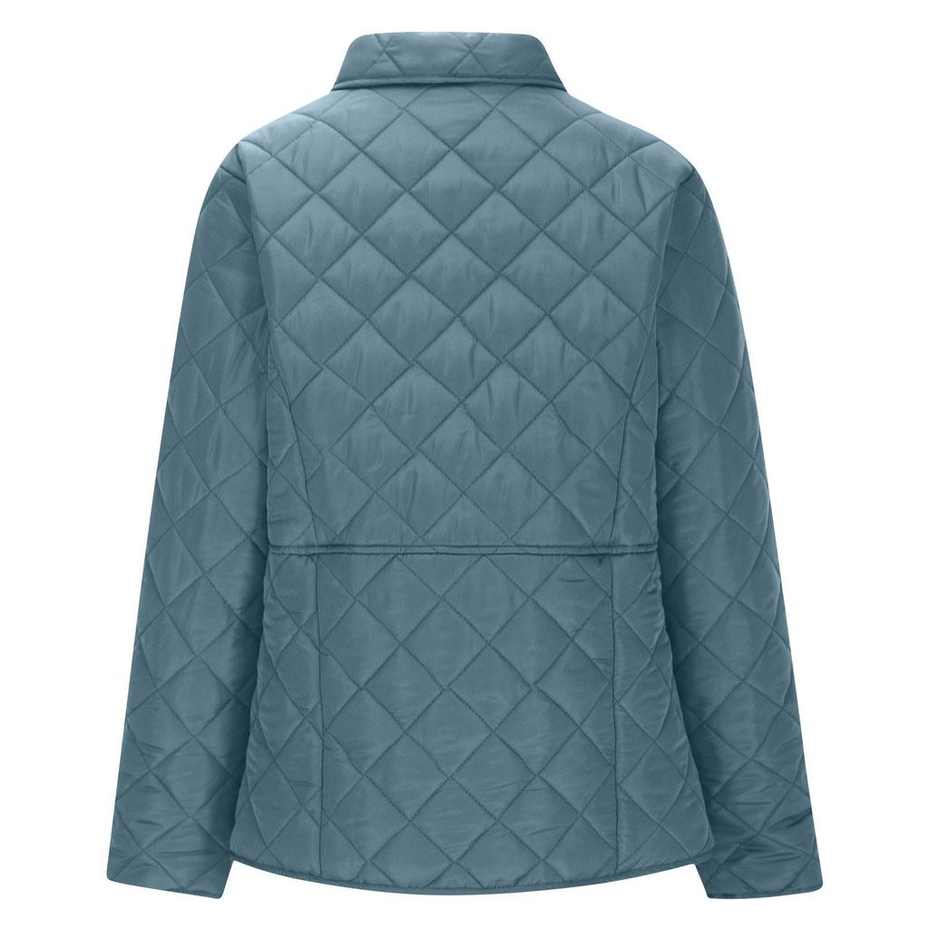 Damen Modische Einfarbige Langärmlige Geknöpfte Tasche Lässige Leichte Baumwolljacke