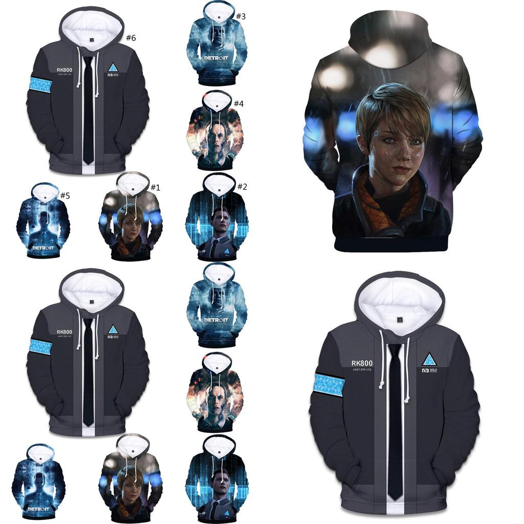Ultimativer Komfort Detroit Become Human Connor Rk800 Hoodie Für Den Alltag