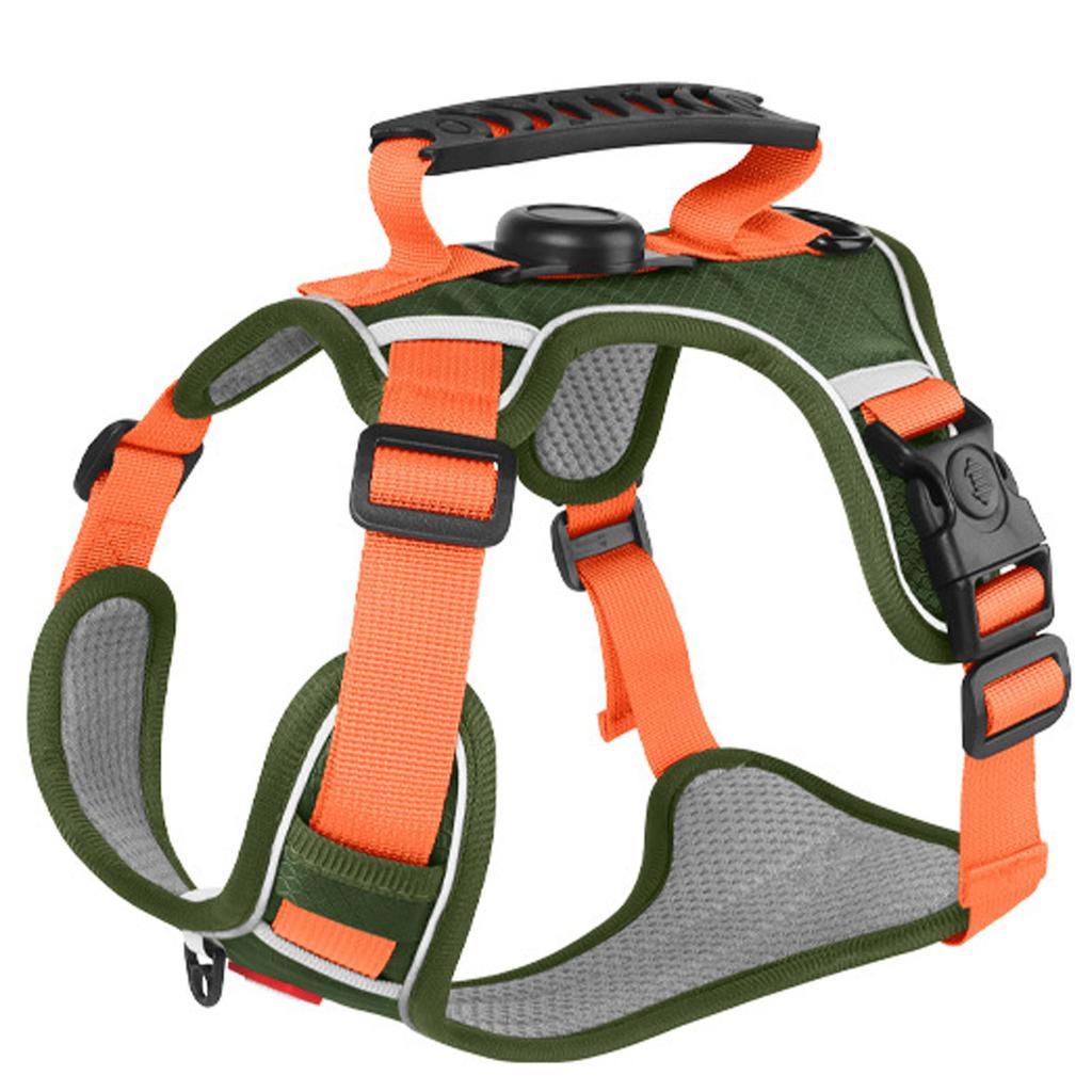 Reflective Dog Leash & Set Explosion-Proof -Absorbing Puppy Vest with Locator Slot Pet Supplies