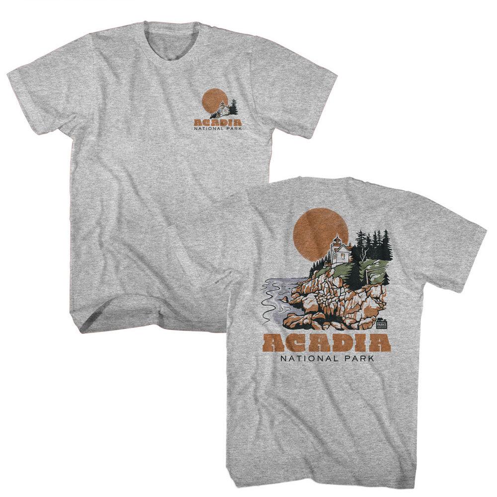 United States Maine Acadia National Parks Lighthouse Men T Shirt M