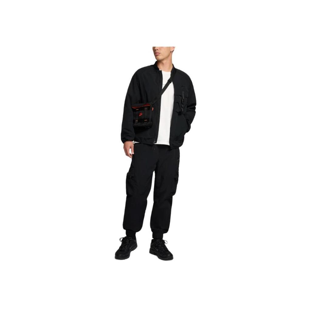 Nike Solid Color Comfortable Soft Long Sleeve Jacket Men jackets Black FZ0752-010