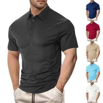 Herren Sommer Einfarbige Kurze Ärmel Top Herren Casual Fashion Shirt
