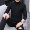 2025 Autumn Men Weave Sweaters Men Warm Turtlenck Knitted Pullover Solid Color Sweater Streetwear Homme Casual Harajuku Sweater