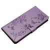 For iPhone 16 Pro Max Case Butterfly Floral Imprint Leather Stand Phone Cover with Wallet