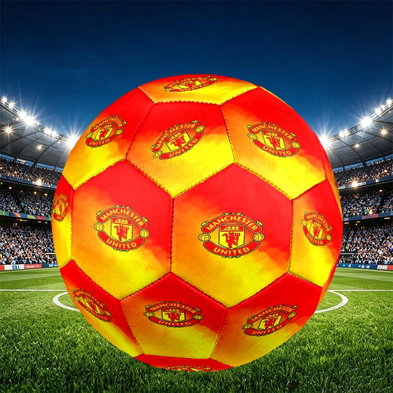 Manchester United F.C. Velikost 5 Fotbalový míč, PU Odolný proti opotřebení Fotbalový míč pro zápasový trénink a denní praxi, Dárek k narozeninám pro fanoušky fotbalu